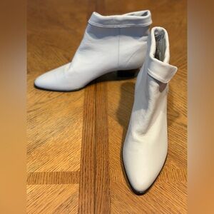 Hunt Club White Ankle Boots